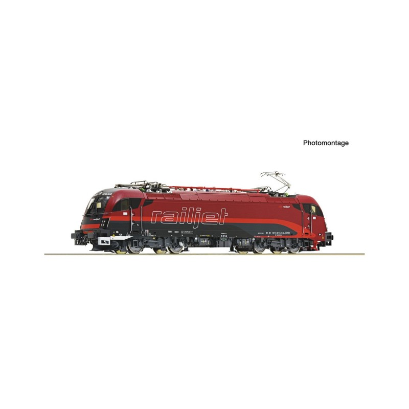 Electric locomotive 1216 016-6 "Railjet". ÖBB. Sound.