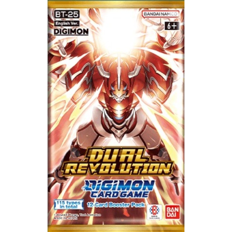 Digimon TCG Dual Revolution BT25 – Pacchetto di espansione per giochi di carte Digimon
