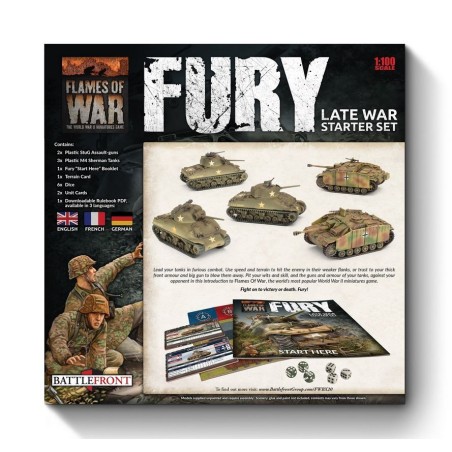 Flames Of War: Fury Late War Starter Set - Combate de tanques na Segunda Guerra Mundial.