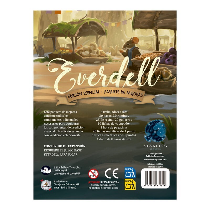 Everdell : Pack d’amélioration | Pack de mise à niveau pour jeux de société