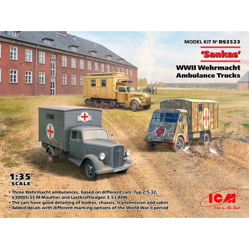 Ambulance de la Wehrmacht prête.