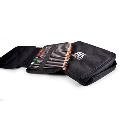 Full range of Weathering Pencils in a zippered case.