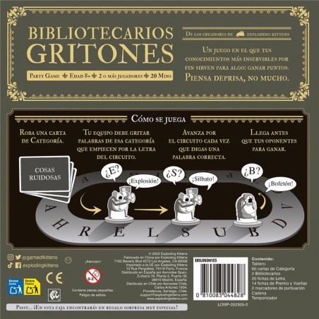 Image of the word game Shouting Librarians Buy board games