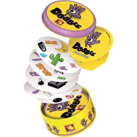 Image of the speed and observation game Dobble comparing family board games