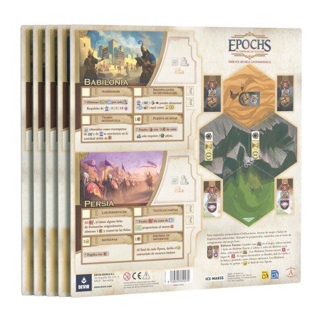 Expansión de tableros del juego de civilizaciones Epochs de la editorial Devir Expansión de tableros del juego de civilizaciones Epochs de la editorial Devir