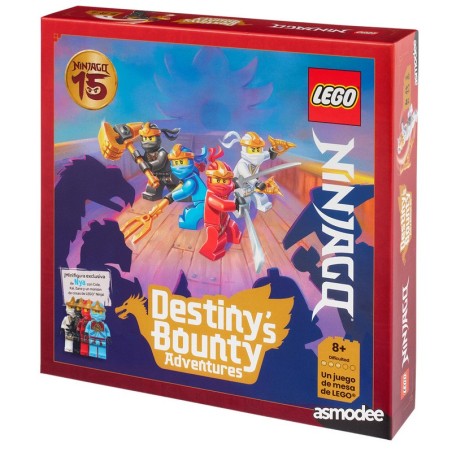 Box of the cooperative adventure game Ninjago: Destiny's Bounty Adventures by Asmodee.