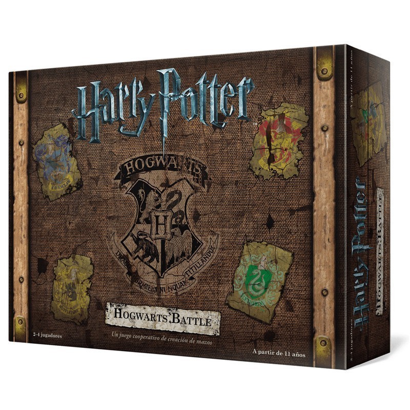 Construção cooperativa de baralhos do jogo de tabuleiro de Batalha de Hogwarts de Harry Potter