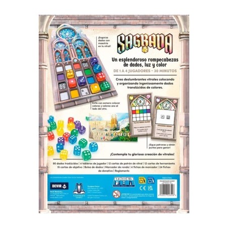 Sagrada – Gioco da Tavolo DEVIR Sagrada – Gioco da Tavolo DEVIR