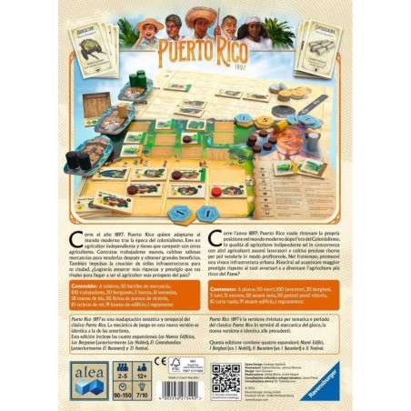 Jogo de Tabuleiro de Gestão Económica e Estratégia Porto Rico 1897 | RAVENSBURGER