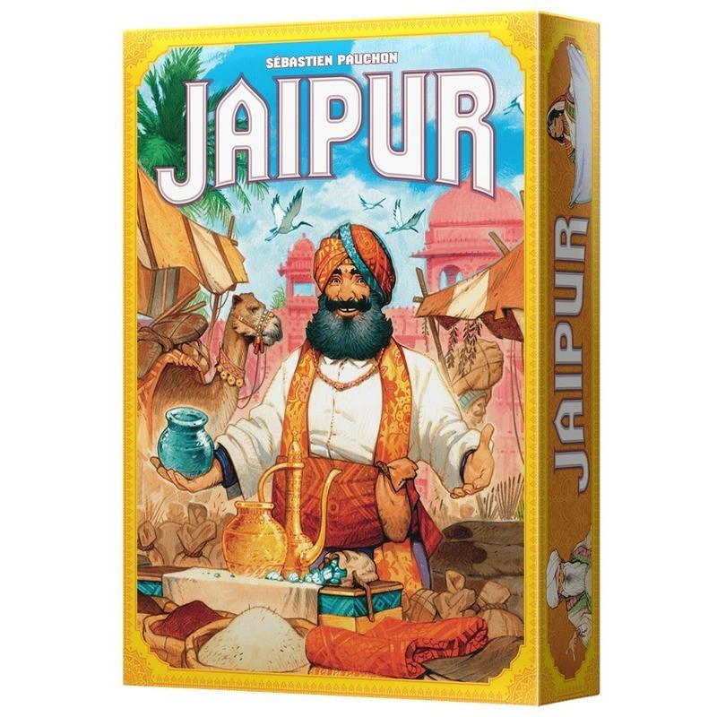 Box of the Jaipur two-player board game by Space Cowboys.