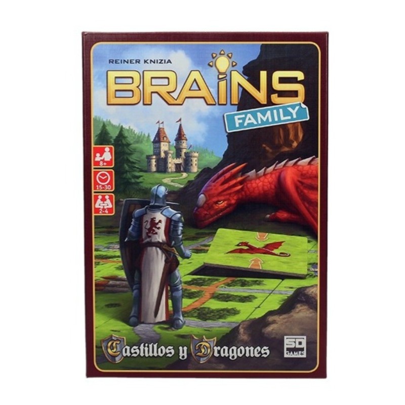 caja del juego de mesa de logica brains castillos y dragones de sd games