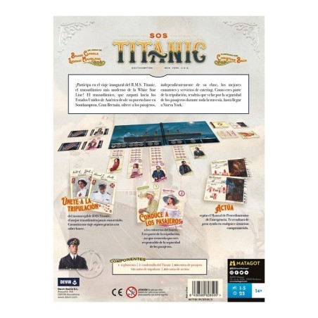 Kaufe SOS Titanic Survival Koop-Brettspiel DEVIR