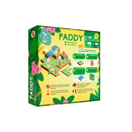 Paddy Tile-Placement Board Game Box Back by 2Tomatoes - Buy at El Taller del Modelista
