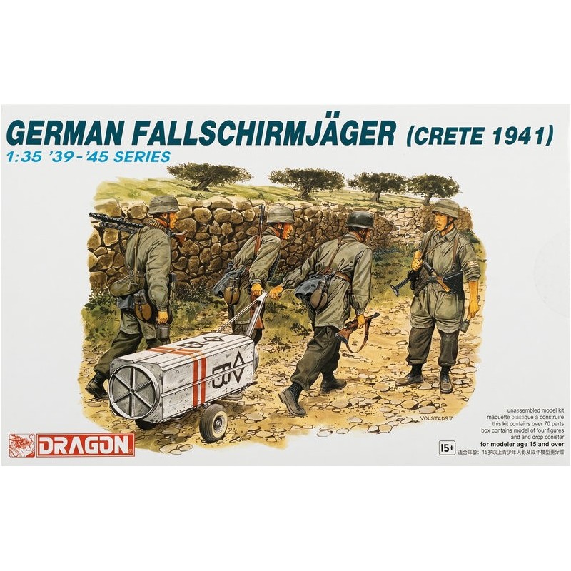 Parachutistes allemands, Crète 1941.