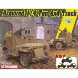 Armored 1/4 ton 4x4 truck.