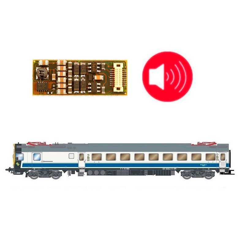 Decoder con sonido para los Automotores (444) RENFE (Arnold), Next18.