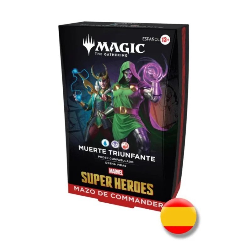 mazo de magic tg marvel superhéroes de commander muerte triunfante en español - comprar