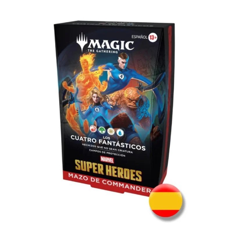 mazo de commander de magic tg marvel superheroes los cuatro fantasticos en español de wizards of the coast - comprar