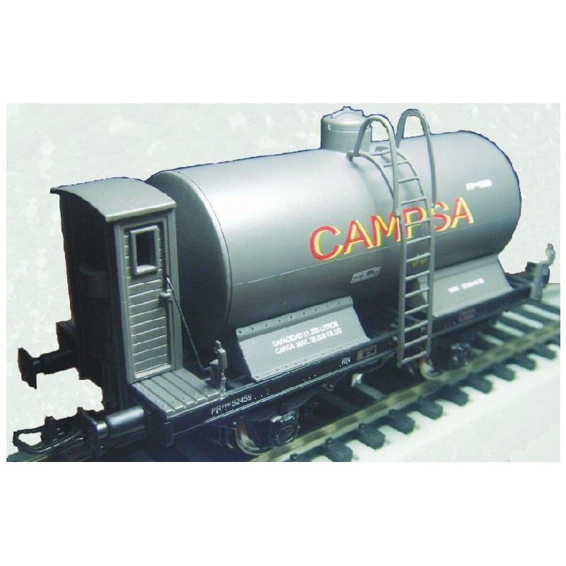 * Cisterna unificada CAMPSA gris con garita. KTRAIN 0713A