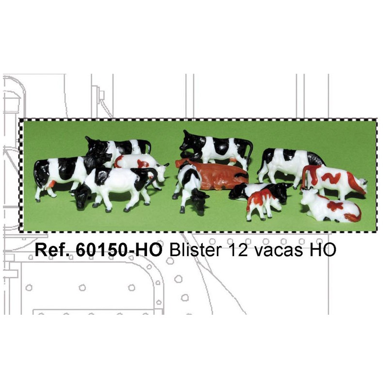 Blister de 12 vacas. MABAR 60150-H0