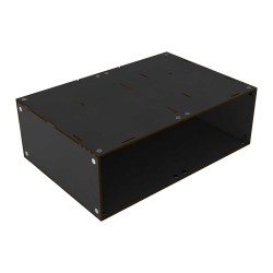 Stackable hollow storage module - Black.