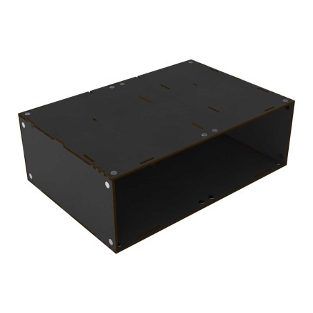 Module d’unité à tiroirs empilables creux - Noir.