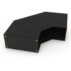 Empty Stackable hobby corner module - Black.