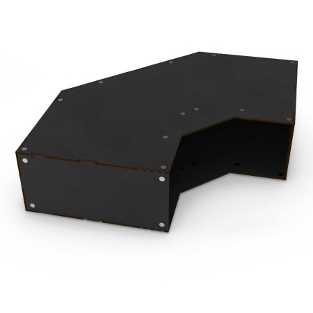 Empty Stackable hobby corner module - Black.