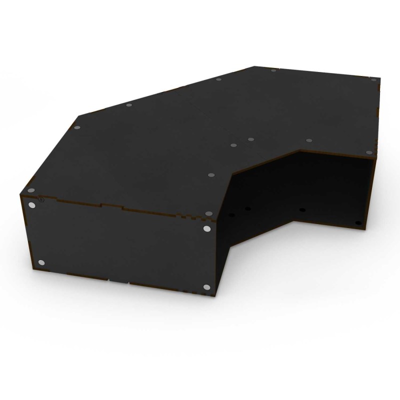 Empty Stackable hobby corner module - Black. Empty Stackable hobby corner module - Black.