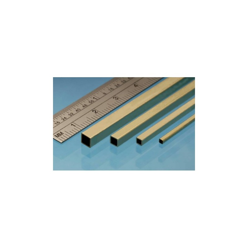 Square brass tube, 4,76 mm. ALBION SB2M