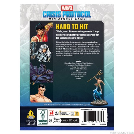 Juego de miniaturas marvel crisis protocol hard to hit chatacter pack de atomic mass games - comprar