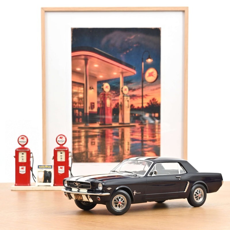 Ford Mustang Coupe 1966 Nightmist Blue metallic.