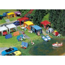 Set of camping tents.