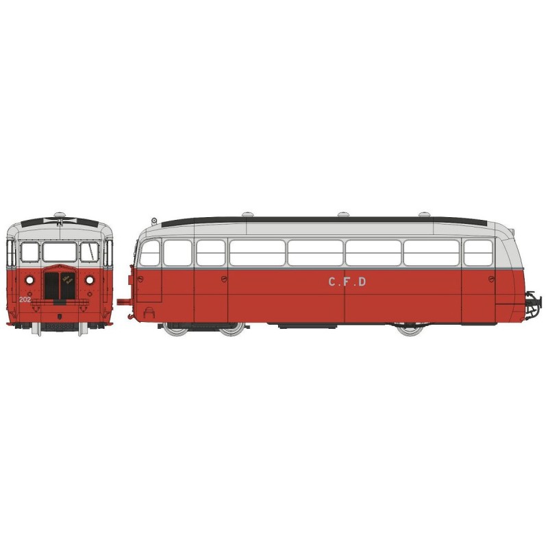 Automotor CFD DE DION tipo ND. SNCF.