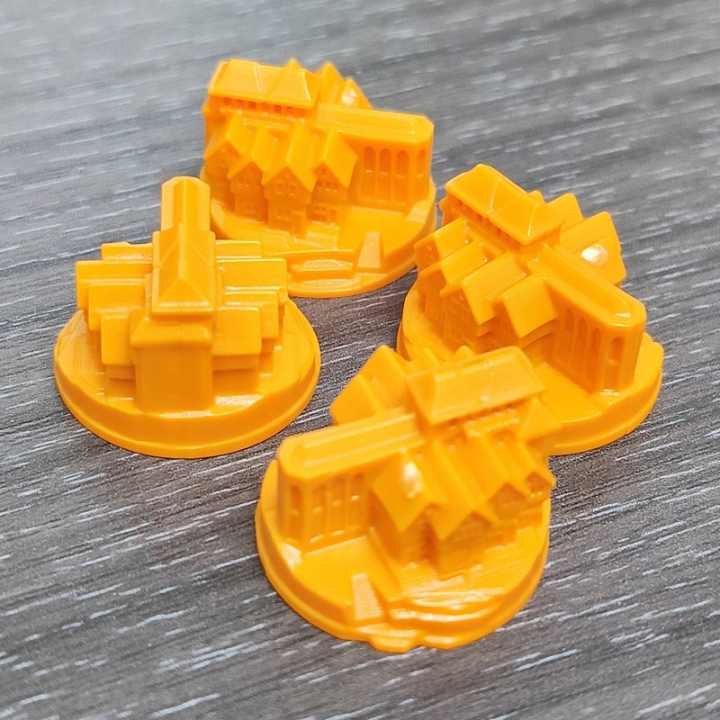 Catan: Städte – Gelb. (x4).