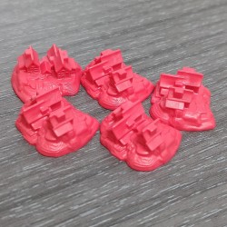 Catan: Settlements - Red (x5).