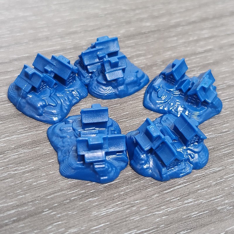 Catan: Dörfer – Blau (x5).