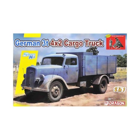 German 3T 4X2 Cargo Truck (2in1). [Broken box].