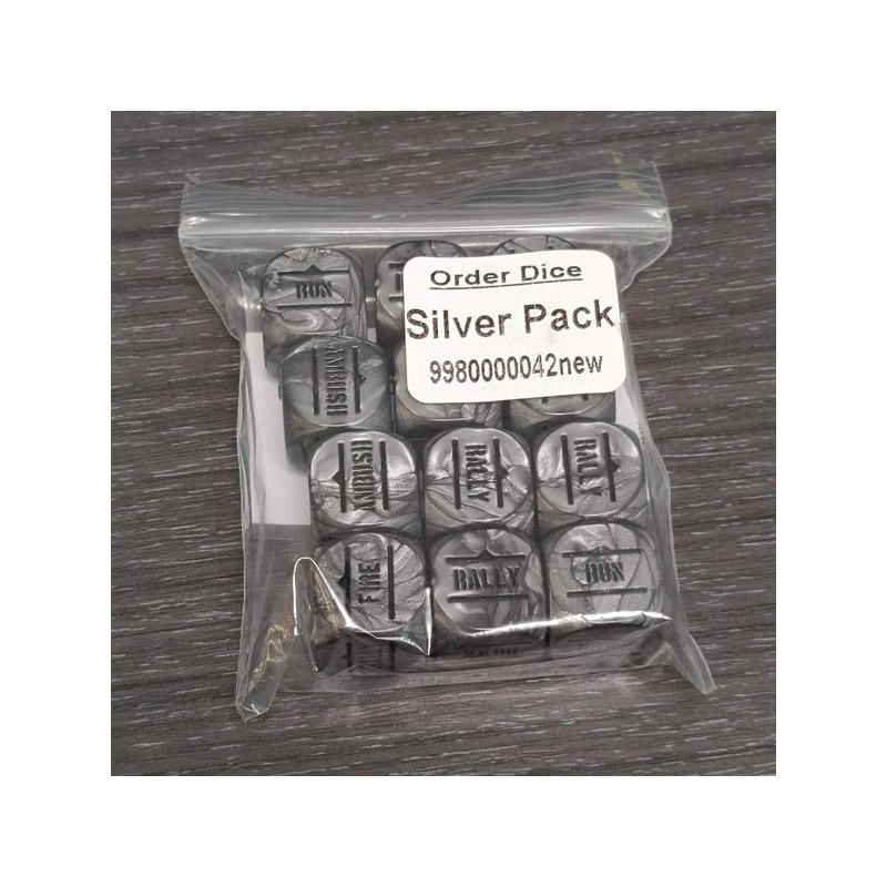 Order Dice pack - Silver.