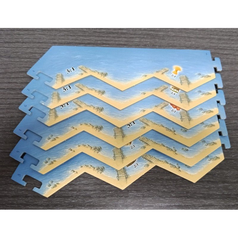 Catan : Tuiles de port (x6).