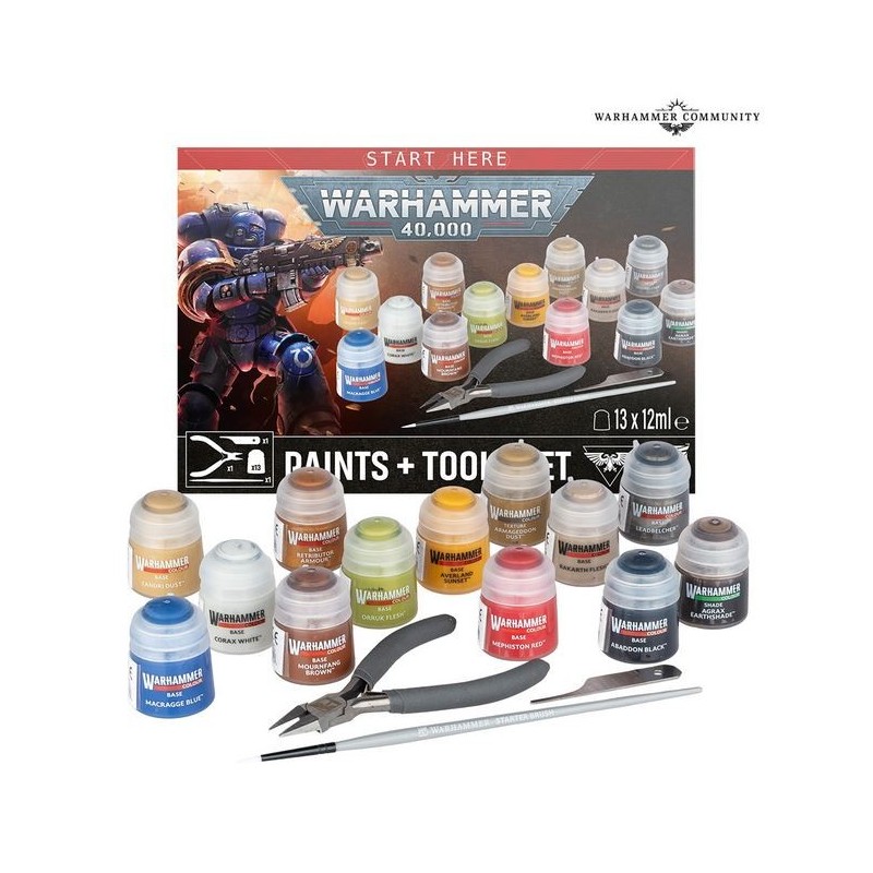 Farb- und Werkzeugset Warhammer 40.000 Dollar.