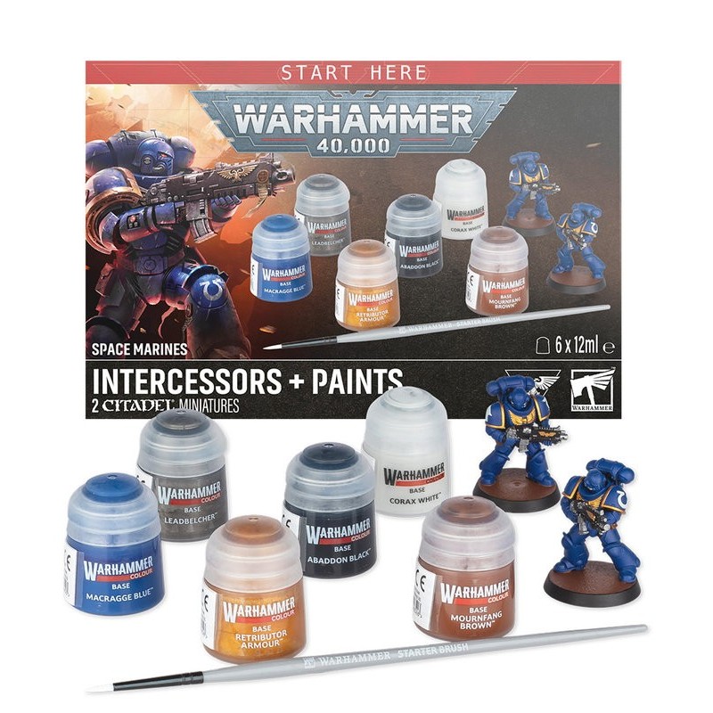 Space Marines: Marines + Paints Set.