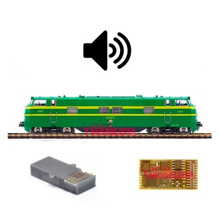 Decoder mit Ton für die 4000 RENFE (Mabar).