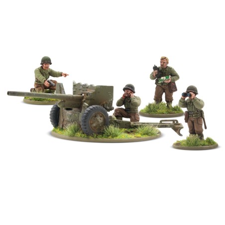 Canhão antitanque americano de 57 mm.
