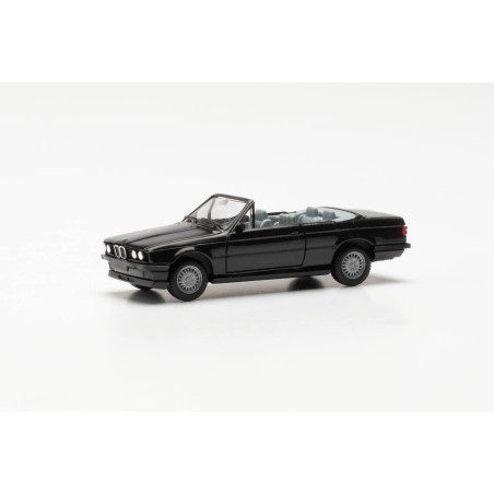 BMW 3er E30 Cabriolet, schwarz.