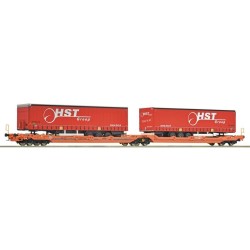 Articulated double-pocket wagon T3000e, Wascosa.