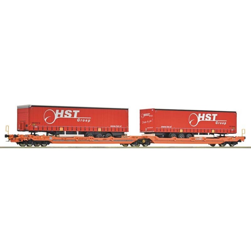 Articulated double-pocket wagon T3000e, Wascosa.