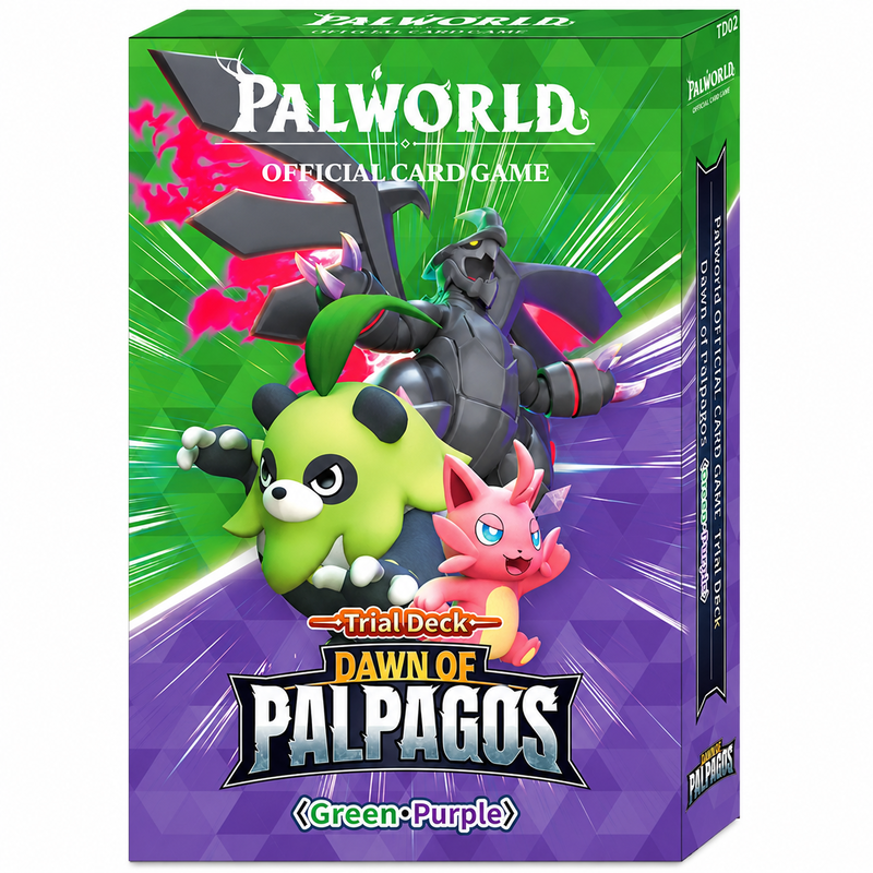 Achetez Palworld JEU DE CARTES OFFICIEL : Deck d’essai Vert / Violet TD-02 | Deck de départ