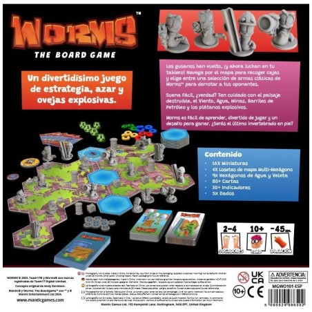 Worms: The Board Game by Mantic Games – Buy at El Taller del Modelista