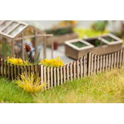 Timber fence.